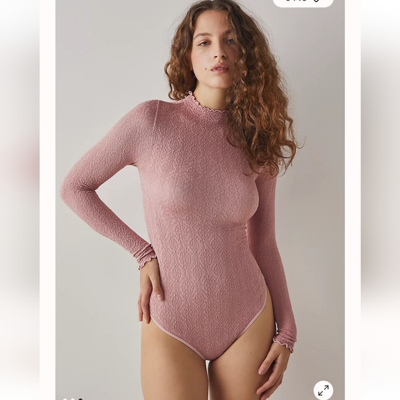 Free people Mara mockneck bodysuit. NWOT. Womens xs/s - Picture 5 of 6